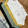 Camiseta de manga corta para hombre, Polo, camiseta sencilla de verano, camisetas con solapa bordadas, moda masculina, tendencia de negocios, ropa para hombre