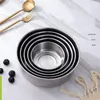 Organization 5Pcs/Set Stainless Steel Freshkeeping Box Freshkeeping Bowl Kitchen Refrigerator Fresh Food Set 5piece Storage Box With Lid