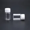 30ML 1Oz Transparent Empty Plastic Bottles with White Screw Cap Solid Powder Liquid Storage Container Jar Pot for Travel Daily Life Rmkxw