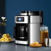 2 In1 Drip Koffiezetapparaat Automatisch Koffiezetapparaat Digitale Display Grinder Versgemalen Amerikaanse Espresso Thee Milk293w