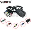 Адаптер V-Show DMX-RJ45 Кабельный разветвитель RJ45/4 x XLR 3-контактный «папа-гнездо»