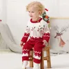 Rompers Ma Baby 0-18m Christmas Nascido Infantil Garoto Mumpsuit Autumn Inverno maconha Baby Garotos Rompe de veado Roupas de Natal 231129