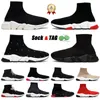 2024 Paris Socks Shoes Designer Women Men Speed Trainers 1.0 Knit Triple s Black White Beige Pink Luxury Platform Runner Tennis Comfort Sneakers Sports