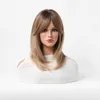 Syntetiska peruker peruksimulering Hårhuvudet Set Women's Wig Cap åtta figur Liu Haishui Wavy Medium Långt lockigt hår