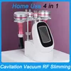 Nouveauté 4 en 1 cavitation ultrasonique sous vide RF amincissant la machine perte de poids mise en forme du corps sculpture usage domestique raffermissement de la peau lifting du visage élimination des rides