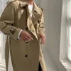 Miscele da uomo Trench doppio petto Cappotto lungo Primavera Autunno Moda coreana Cappotto a vento allentato Bello maschio Giacca a vento Capispalla 231128