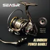 ذبابة الصيد بكرات Siser Dark Knight Power Handle Ultra Light جميع بكرة الغزل المعدنية 71bb Super Drag 30kg Saltwater Tackle 231129