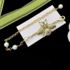 Bee Charm Bracelets Fashion Charm Bracelets Luxury Designer Letter Bracelet Gold Plated Chain for Women Lady Wedding Jewelry Lovers Gift 0oaj