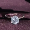 Proposta de designer anel de casamento jóias de diamante de diamante europeu beleza simples não desbota anel de vendas diretas de atacado feminino