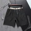 Herren-Shorts Designer schwarz weiße europäische amerikanische Luxusstichmarke Pure Cotton Anti-Falten atmungsaktivem Schnell, trockener Strand Schwimmen-Trunks-3xl