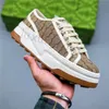 2023 Designer Dames Vintage Casual Schoenen Italië laag uitgesneden 1977 Hoogwaardige sneaker Luxe stoffen schoenen met dikke zolen Canvas tennisschoenen