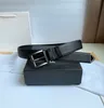 Herrengürtelgürtel für Frauen Designer Cintura CEInture Echte Lederbox 3,5 cm Fashion Buckle GD072