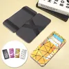 Brieftaschen Kreativer Laserkartenhalter Dreieck Einkerbungslinien Magische Brieftasche Dünne Lange Geldscheinklammern Tasche Mini Für Bargeld Frauen Geldbörse