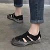 Sandálias johnature de couro genuíno de solo macio de verão 2023 sapatos casuais mulheres conforto redondo dedo respirável