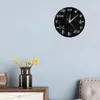 Wall Clocks Student Gift Silent Non-ticking Math Wooden Classroom Home Decor With Expressions Quartz Movement Fun Clock