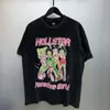 maglietta originale Hellstar Rappe Maglietta da donna per uomo Rapper Washed Heavy Craft Maglietta unisex a manica corta High Street Maglietta da donna retrò Hell Tees camicie firmate da uomo fa