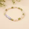 Strand BohoBliss Letter Custom Bracelet Imitation Pearl Pulsera Bohemian Colorful Miyuki Bead Bangle Handmade Women's Fashion Jewelry