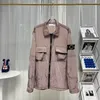 Giacche da uomo Designer Stones Island Jacket Badge Cerniera Maglione casual con pietre Island Mesh Cappotto con pietre metalliche Oxford Traspirante Grapestone portatile YDKM