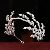 Bijoux de cheveux de mariage Cristal Perle Bandeaux Diadèmes Feuille Coiffes Couronnes Pour Mariée Robe De Soirée Chapeaux Accessoires De Mariage Bijoux De Cheveux De Mariée 231128