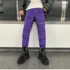 Herrenhosen Herren DEEPTOWN Techwear Cargo Für Männer Koreanischer Stil Jogginghose Männlich Lose Lässige Streetwear Hip Hop Mode Lila