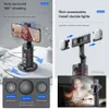 Estabilizadores 2023 AI Smart Gimbal 360 Auto Face Tracking Tudo em um RotationFor Smartphone Video Vlog Stabilizer Tripé Phone Holder 231128