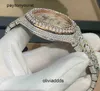 Roller Titta på Swiss Watches Diamond Cashjin Icedout Men lyxig handled bling is ut vvs moissanit d2m208