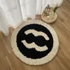 Designer Rug Simple Solid Round Carpet Bedroom Computer Chair Thickened Living Room Rug Coffee Table Floor Mat Room Decor