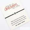 Bracelets de charme Dream Make A Wish Grand-mère Petites-filles Tante Nièce Mère Filles Amis Cadeau De Noël Sier Compass Pour Femmes12 Dhpso