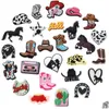 Shoe Parts Accessories Wholesale Pvc Cartoon Croc Charms Decoration Buckle Clog Pins Charm Buttons Drop Delivery Shoes Dhq7F