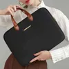 Fashionable Lightweight PU Leather Handle Computer Bag Business 14 Inch Waterproof Laptop Bag For Women 211101293b