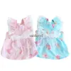 Vêtements pour chiens Nouvelle robe de chat Tutu Dentelle Bow Pastèque Design Pet Chiot Jupe Printemps / Été Vêtements Tenue 5 Tailles 2 Colorvaiduryd