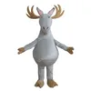 Boże Narodzenie Grey Deer Mascot Costume Najwyższa jakość Kreskówka postać stroje Halloween karnawałowe garnitury dla dorosłych rozmiar urodzin