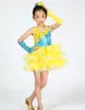 Stage Wear 2023 Rose / Jaune Fille Ballet Tutu Gymnastique Justaucorps Danse Robe Moderne / Jazz Costumes F Enfants Âge 3-14Y Enfants Mariage