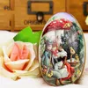 Gift Wrap 2023 Cute Cartoon Easter Box Candy Tin Tins Boxes Cookie Storage Tinplatelids Eggs Metallarge Jar Mini Empty