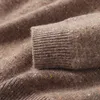 Женские свитера ZOCEPT, свитер с высоким воротником для женщин, зимний мягкий теплый вязаный пуловер из 100 мериносовой шерсти, цветной женский джемпер в горошек с длинными рукавами, топы 231129