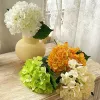 Fausses hortensias artificielles en soie, 5 pièces, fausses fleurs pour Arrangement de mariage, décoration de fête, de salle de maison, de bureau