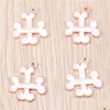 Charms 10Pcs Cartoon Funny Halloween Crossed Bone Metal Charm Diy Accessory Earrings Necklace Keychain Jewelry Making Findings Drop Dhadh