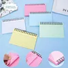 Sheets Multicolor Index Cards 10 Pads Spiral Bound Ruled With PVC Cover Learning Card Note