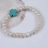 Strand Wholesale Pearl Bracelet Price Female Cross Turoque Pendant Promotion Se