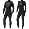 Menas de banho feminina de banho de banho de 1,5 mm de neoprene masculino de traje de mergulho com zíper para mergulhar snorkeling kitesurfing