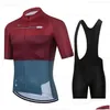 Ensembles de maillots de cyclisme Raudax Gobik Vêtements pour hommes Porter une meilleure équipe arc-en-ciel Vêtements à manches courtes Vélo de route d'été 230425 Drop Delivery Spo Dh6B8