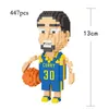 Christmas Toy Supplies Mini Brick Basketball Player Doll Model Decoration DIY Movable Diamond Building Blocks Children s Toys Collection Gift 231128