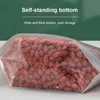 Organisation Sac de rangement de grains transparent Rice Sac d'emballage scellé résistant à l'humidité Sac de buse portable épaissis en gros 10pcs
