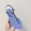 2024 Fashion Simple Design Women's Slippers Summer Sandals Leather Rstrap with Border Personalized Woman's Tisters