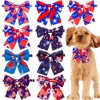 Accessories 60/120PCS 4th of July Decorations Independence Day 2022 NEW Dog Bow Tie Bulk Adjustable Pet Supplies Medium Puppy Accessories