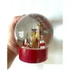 Christmas Decorations 2023 Edition C Classics Red Snow Globe met per fles in Crystal Ball voor speciale verjaardag Nieuwigheid VIP GI DHFBU