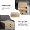 Speicher 1PC Mehrzweckstrapernbox Holzlagerung Box Desktop Drawer Organizer