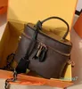 Nice Series women classic makeup case leather Lady shoulder bag Tote handbag