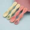 Cups Dishes Utensils Silicone Baby Spoon Set Infant Learning Sticky Spoons Baby Food Soup Training Tableware Safety Cutlery for Children Baby Things P230314