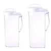 Frascos de quadril Jarro de plástico transparente Chaleira de água fria Recipientes resistentes para chá gelado
